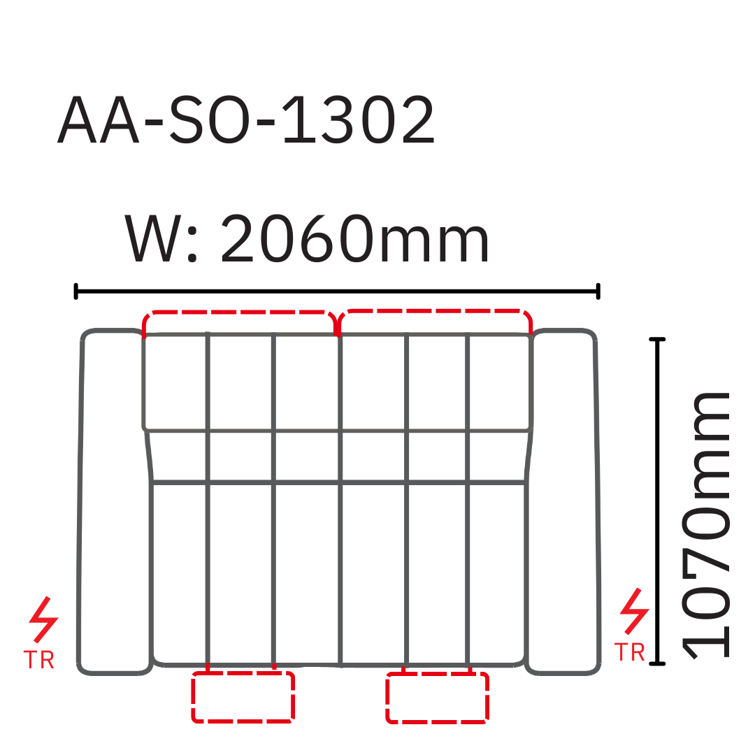 Gideon 2 Seater Sofa