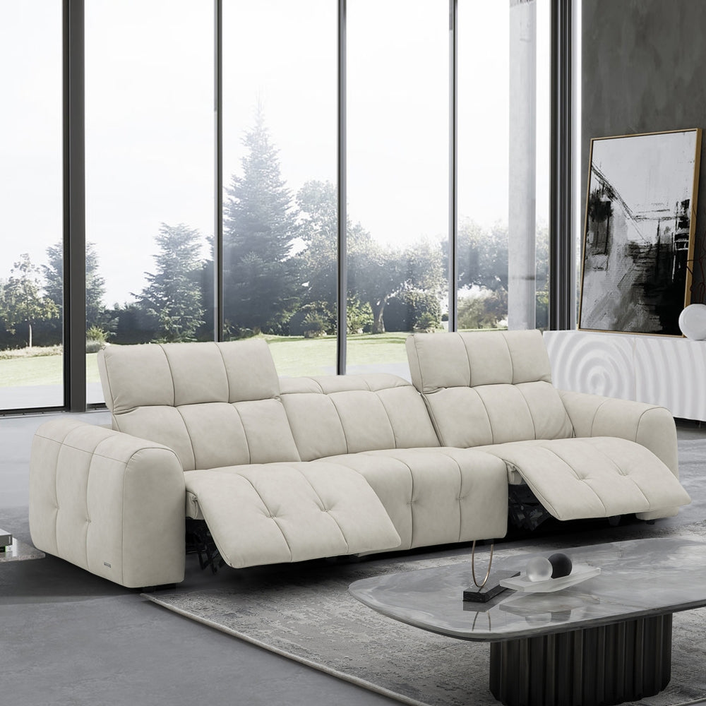Desmond 3 Seater Leather Sofa