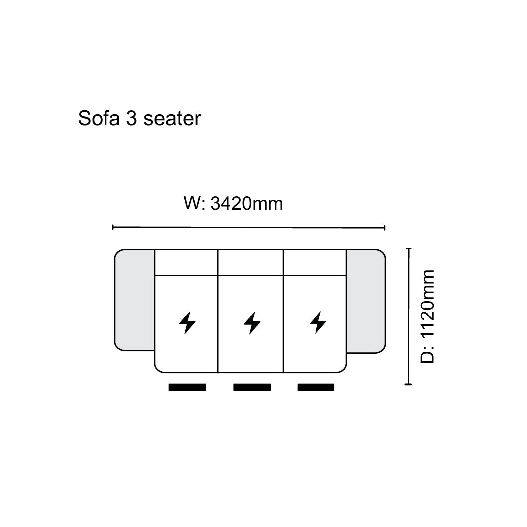 Carole 3 Seater Sofa