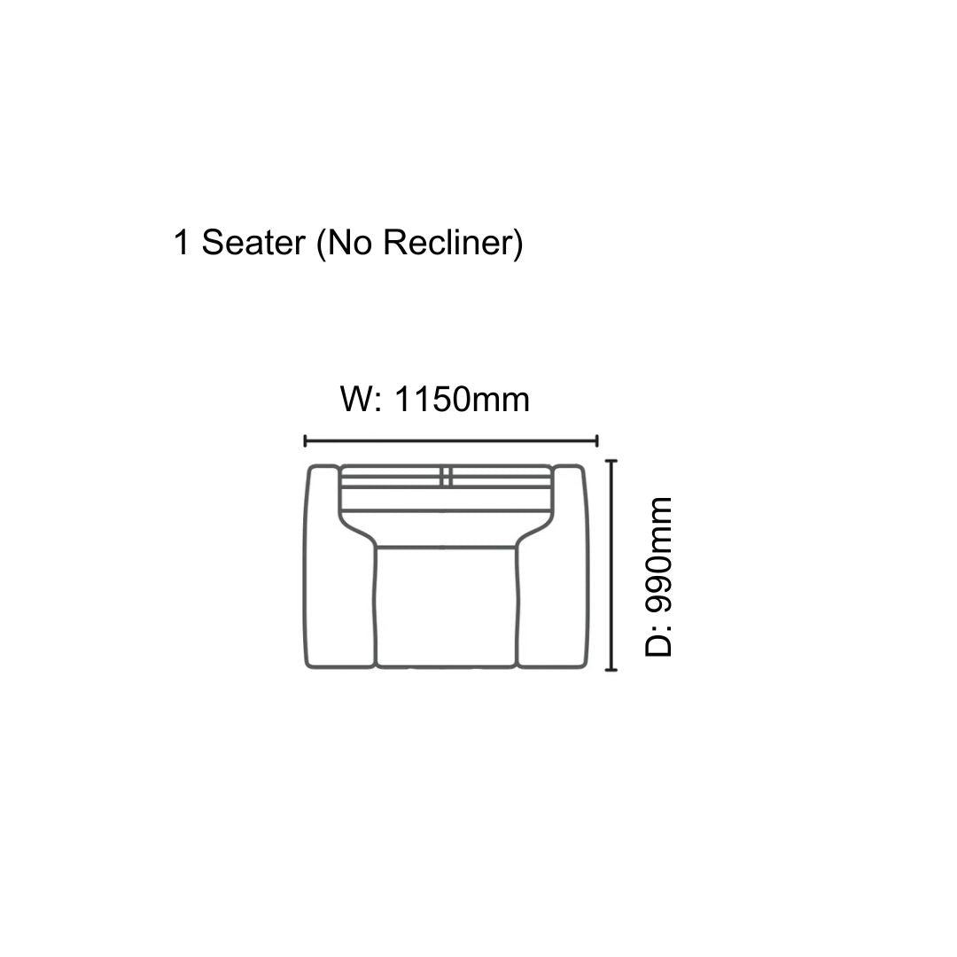 Marlon 1 Seater Non-Recliner Sofa