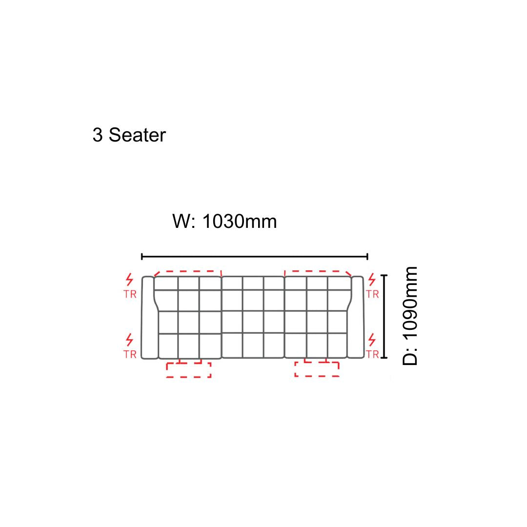 Christoph 3 Seater Sofa