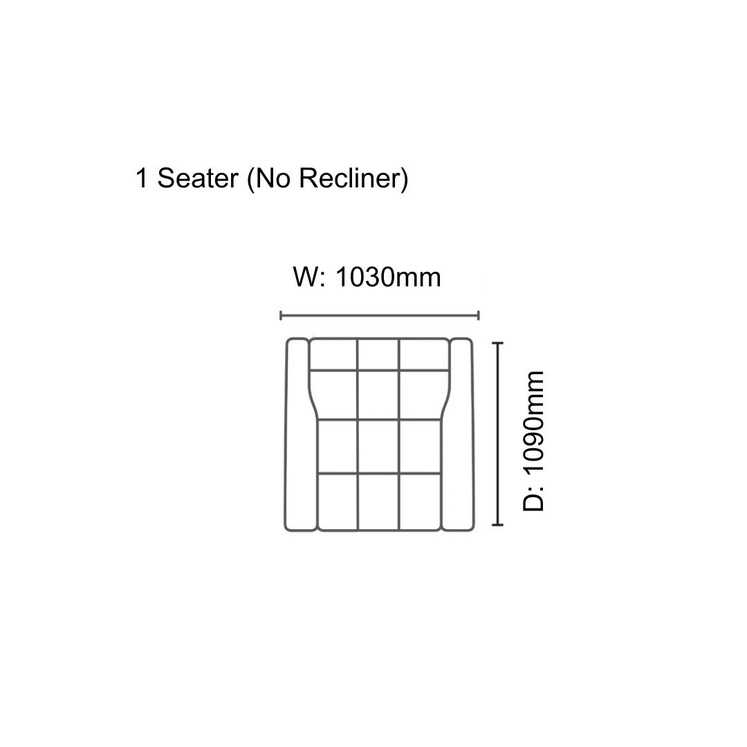 Christoph 1 Seater Non-Recliner Sofa