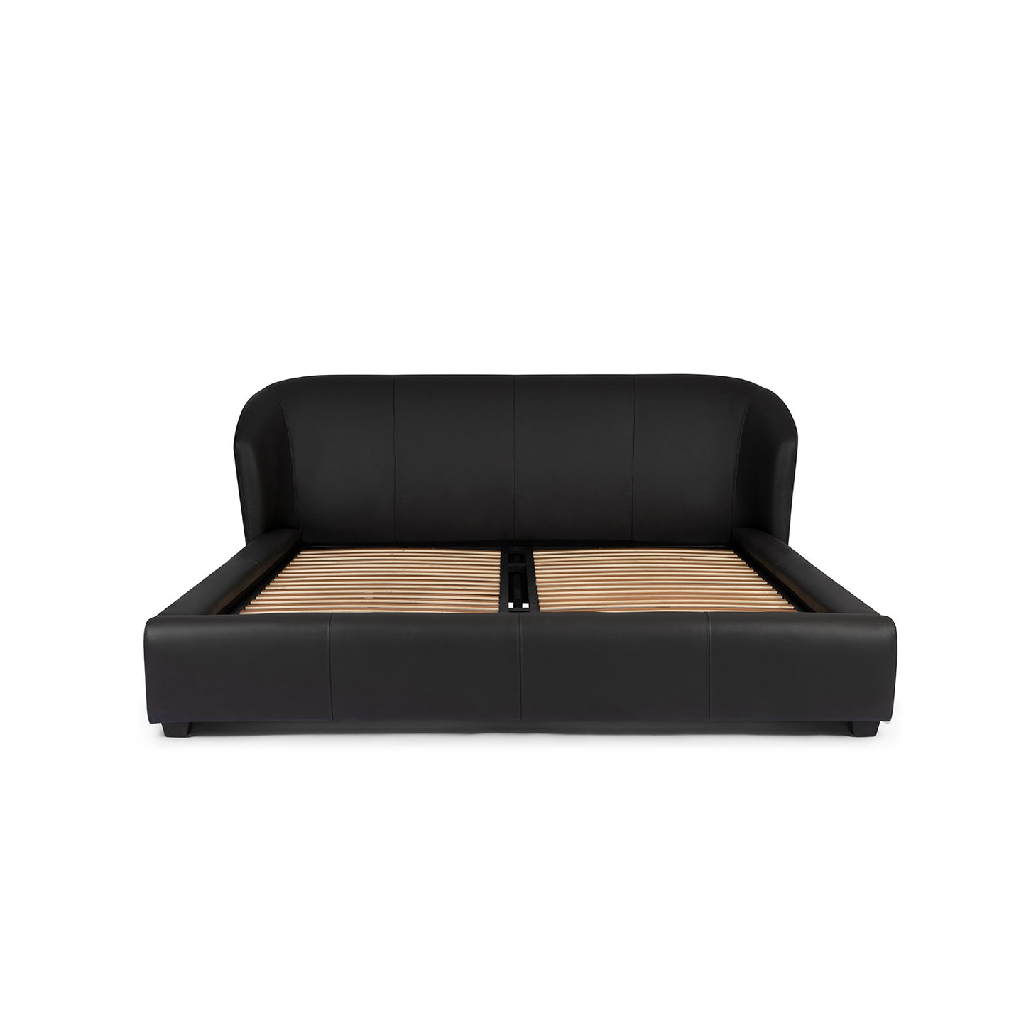 Square Leather Bed