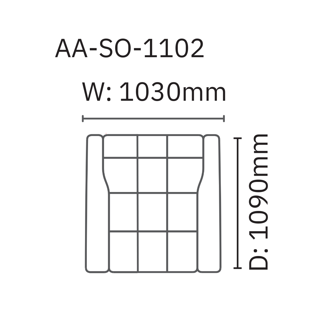 Christoph 1 Seater Non-Recliner Sofa