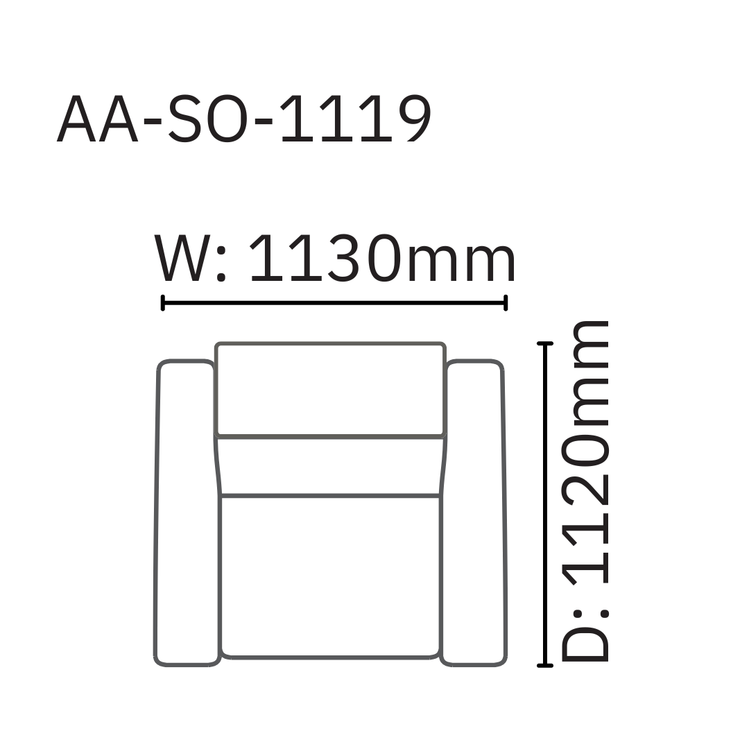 Ashton 1 Seater Non-Recliner Sofa