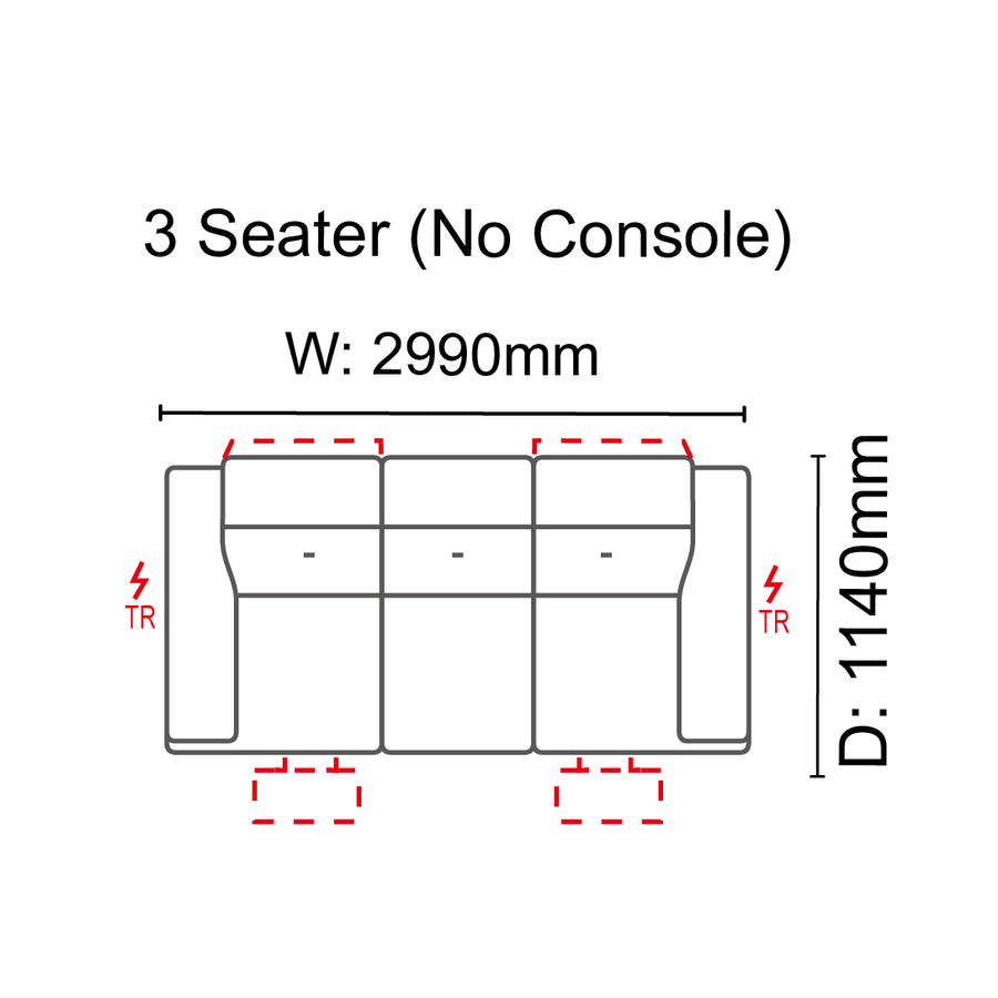 Carelle 3 Seater Sofa
