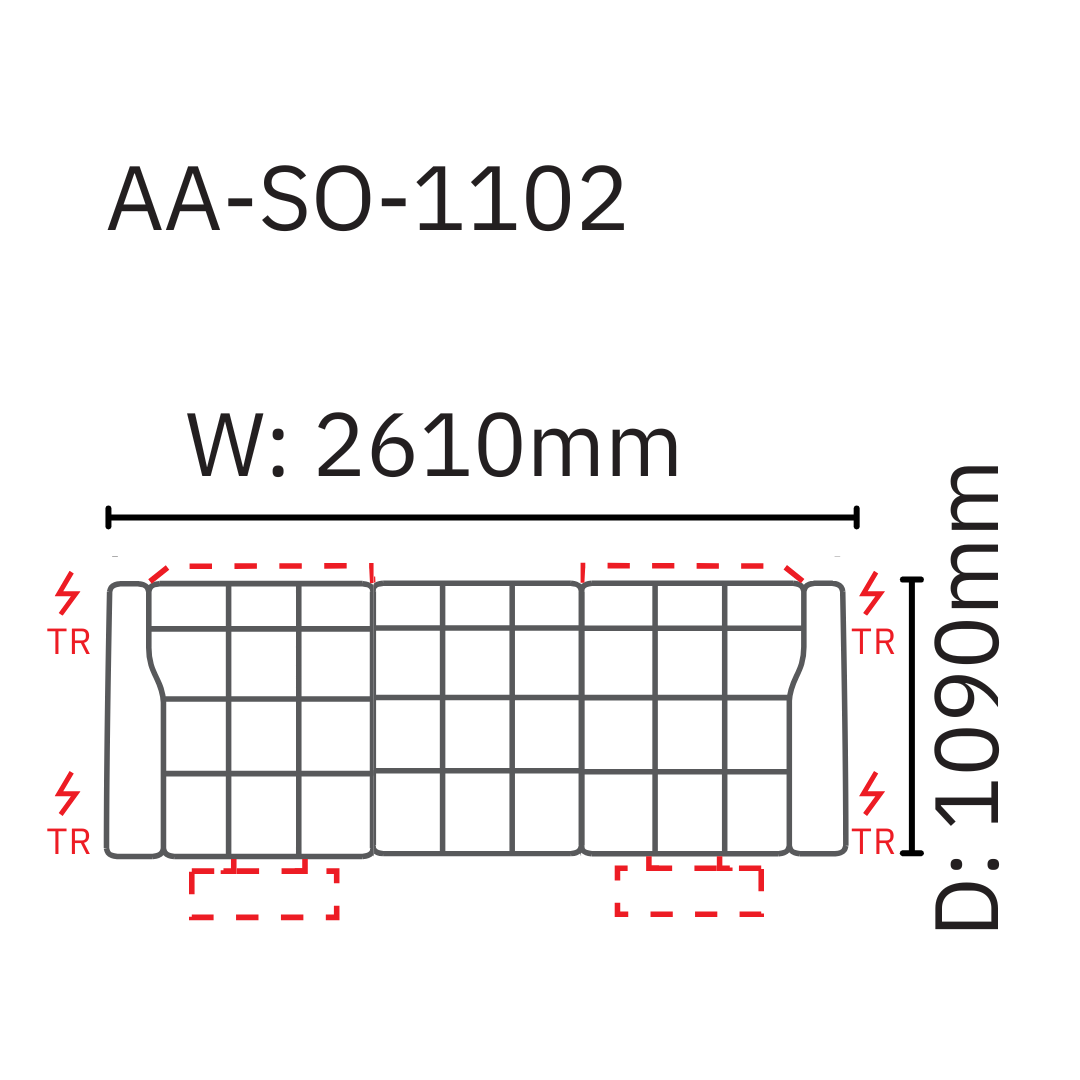 Christoph 3 Seater Sofa