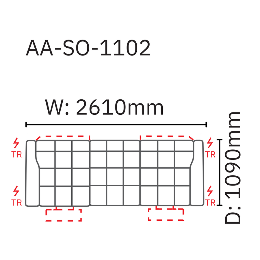 Christoph 3 Seater Sofa