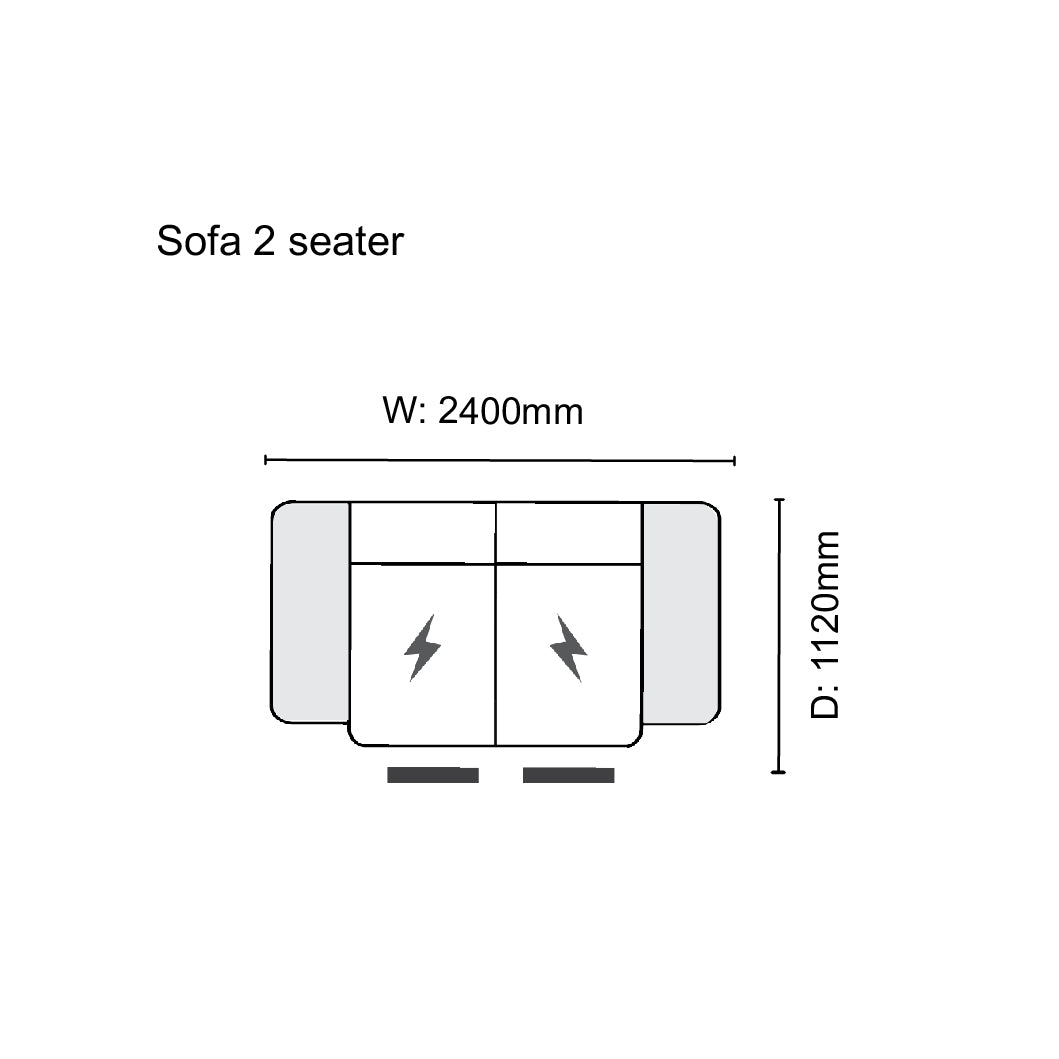 Carole 2 Seater Sofa