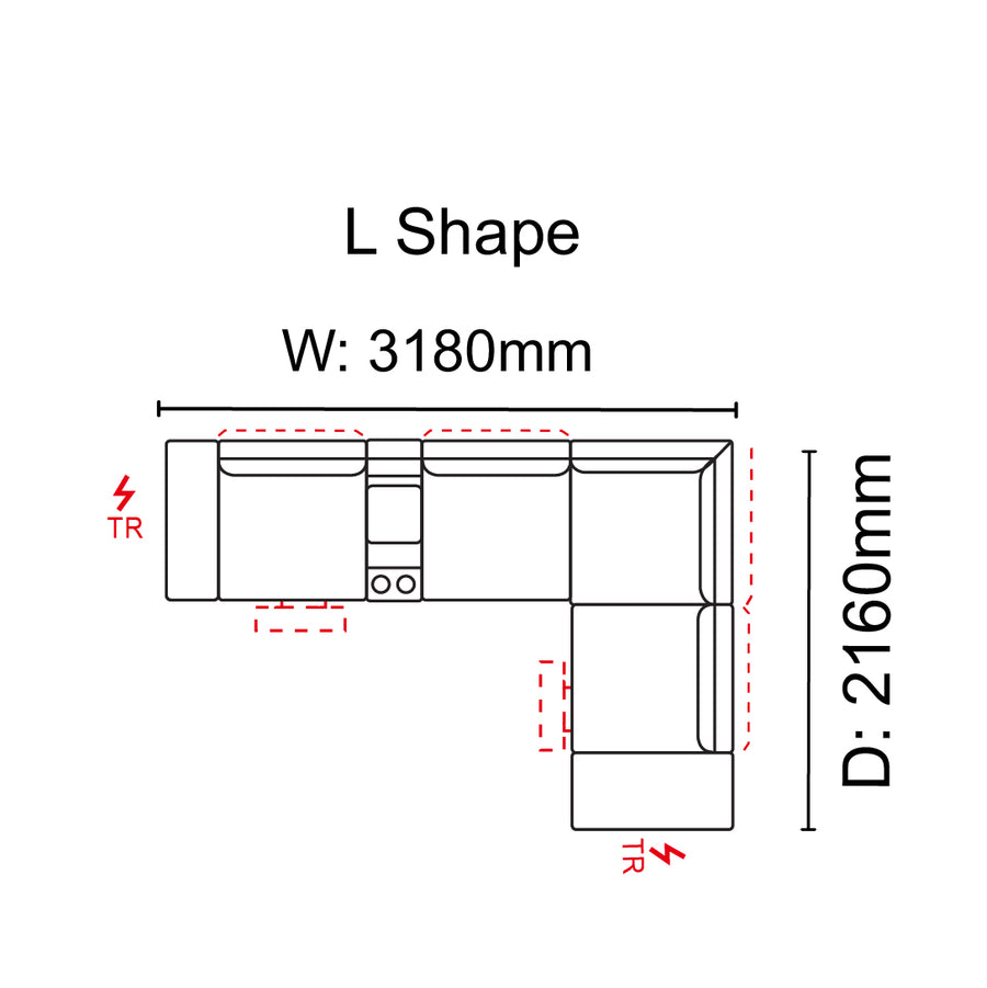 Cadbury L-shape Sofa