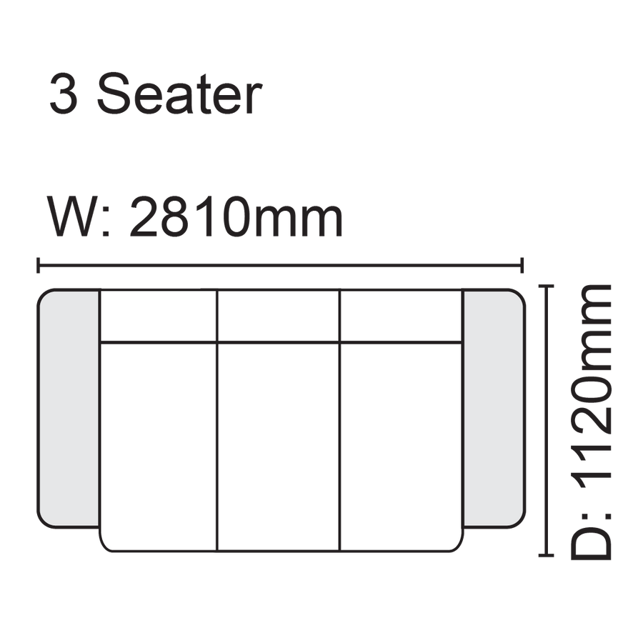 Skyline 3 Seater Sofa