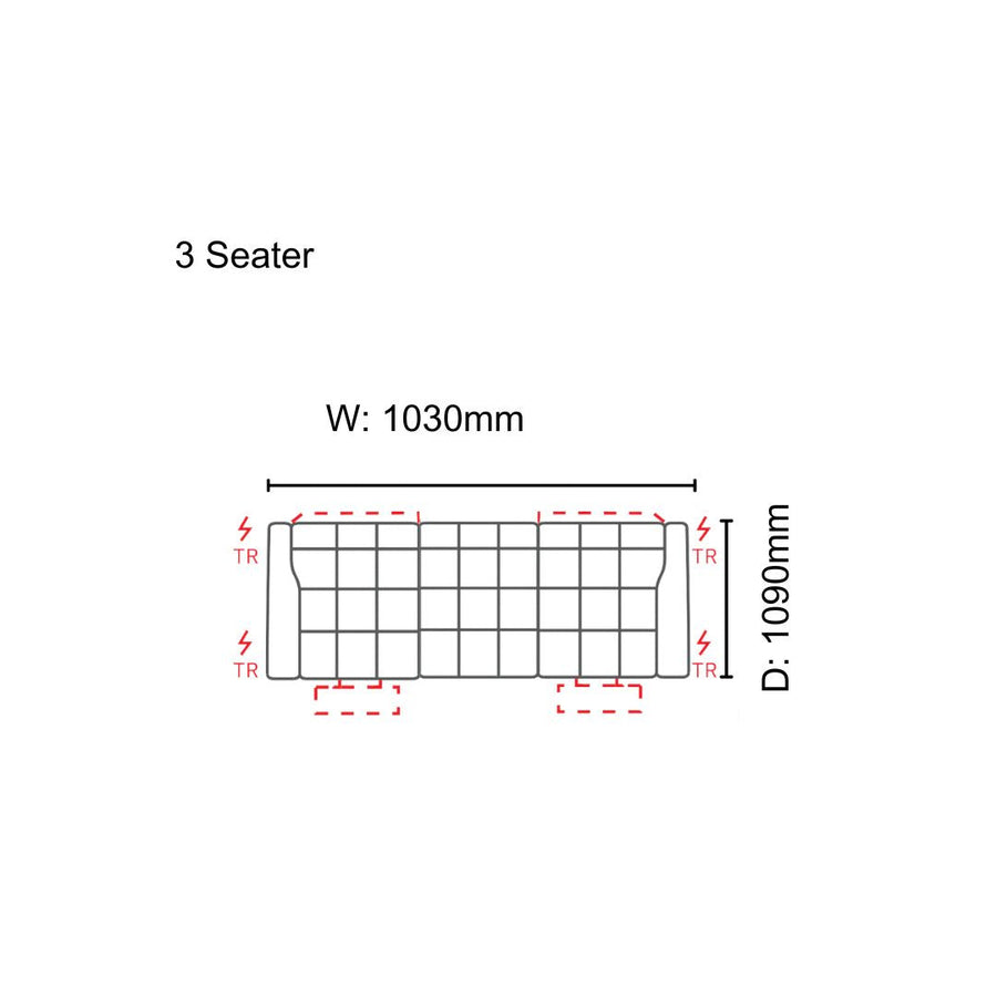 Christoph 3 Seater Sofa